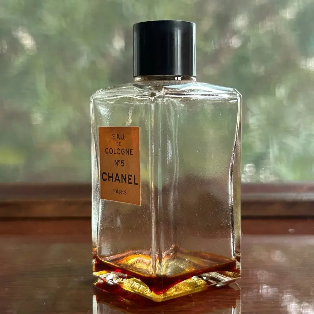 Vintage CHANEL No. 5 Eau de Cologne Empty Collectible Bottle